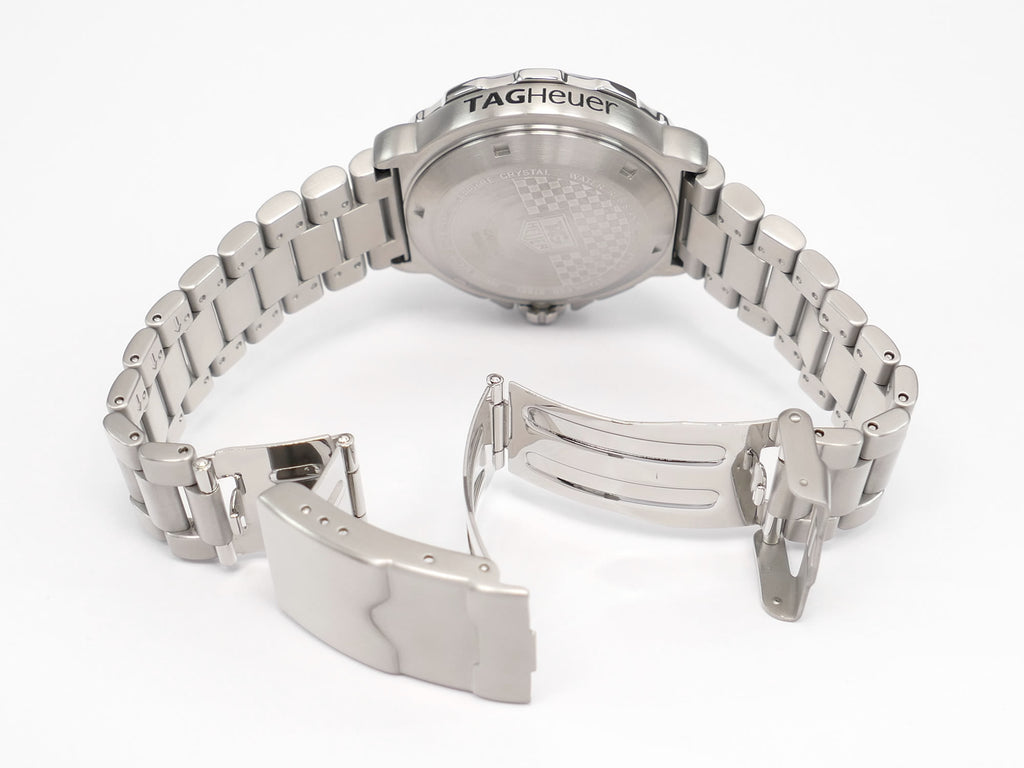 TAG Heuer Formula 1 Chronograph CAH111A stainless steel folding clasp with wet suit expansion