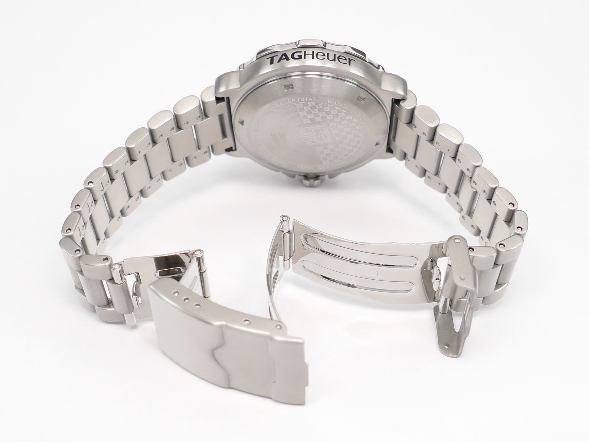 TAG Heuer Formula 1 Chronograph CAH111A stainless steel folding clasp with wet suit expansion