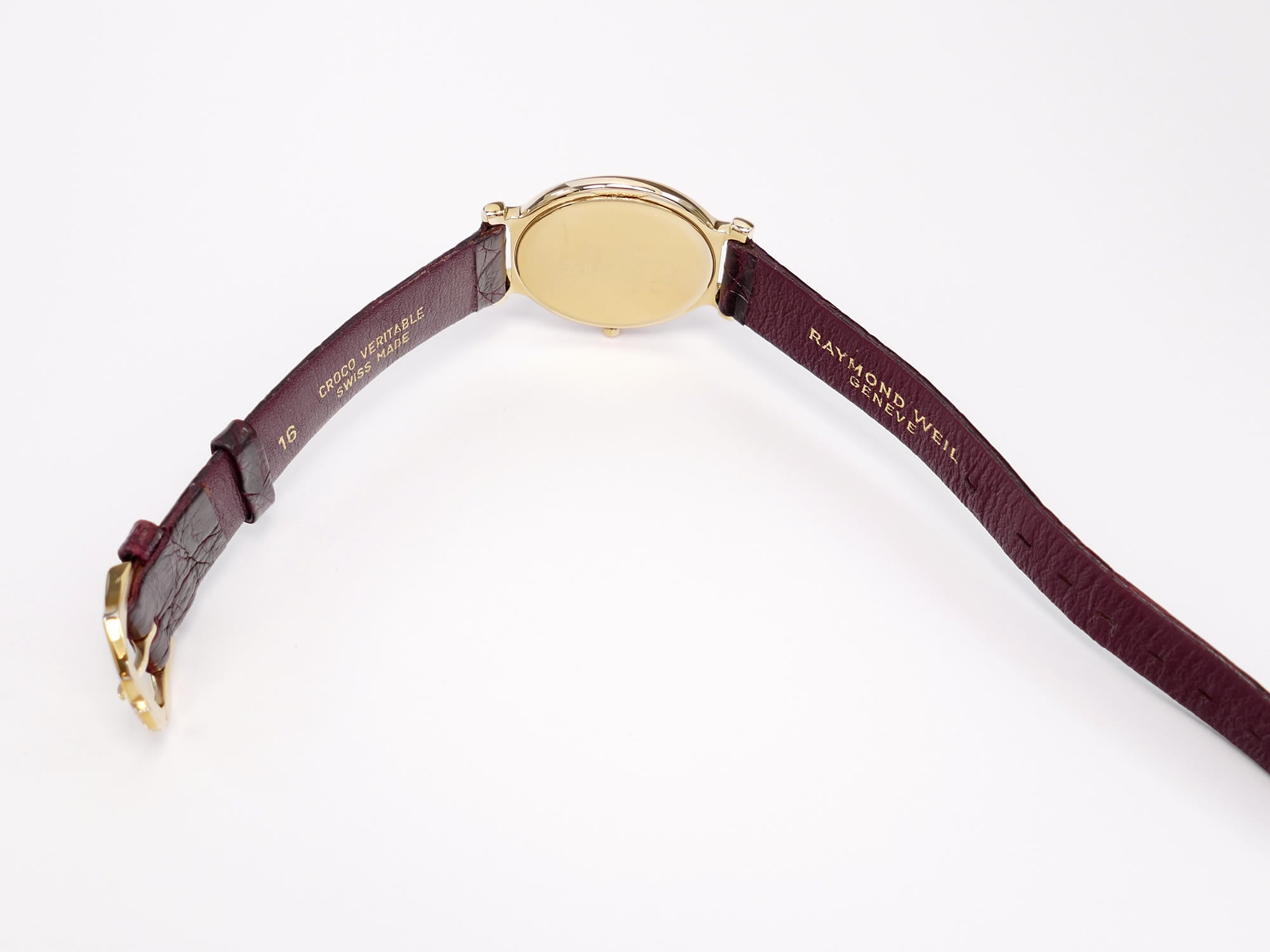 Raymond Weil Traditional 9136 two piece crocodile leather strap