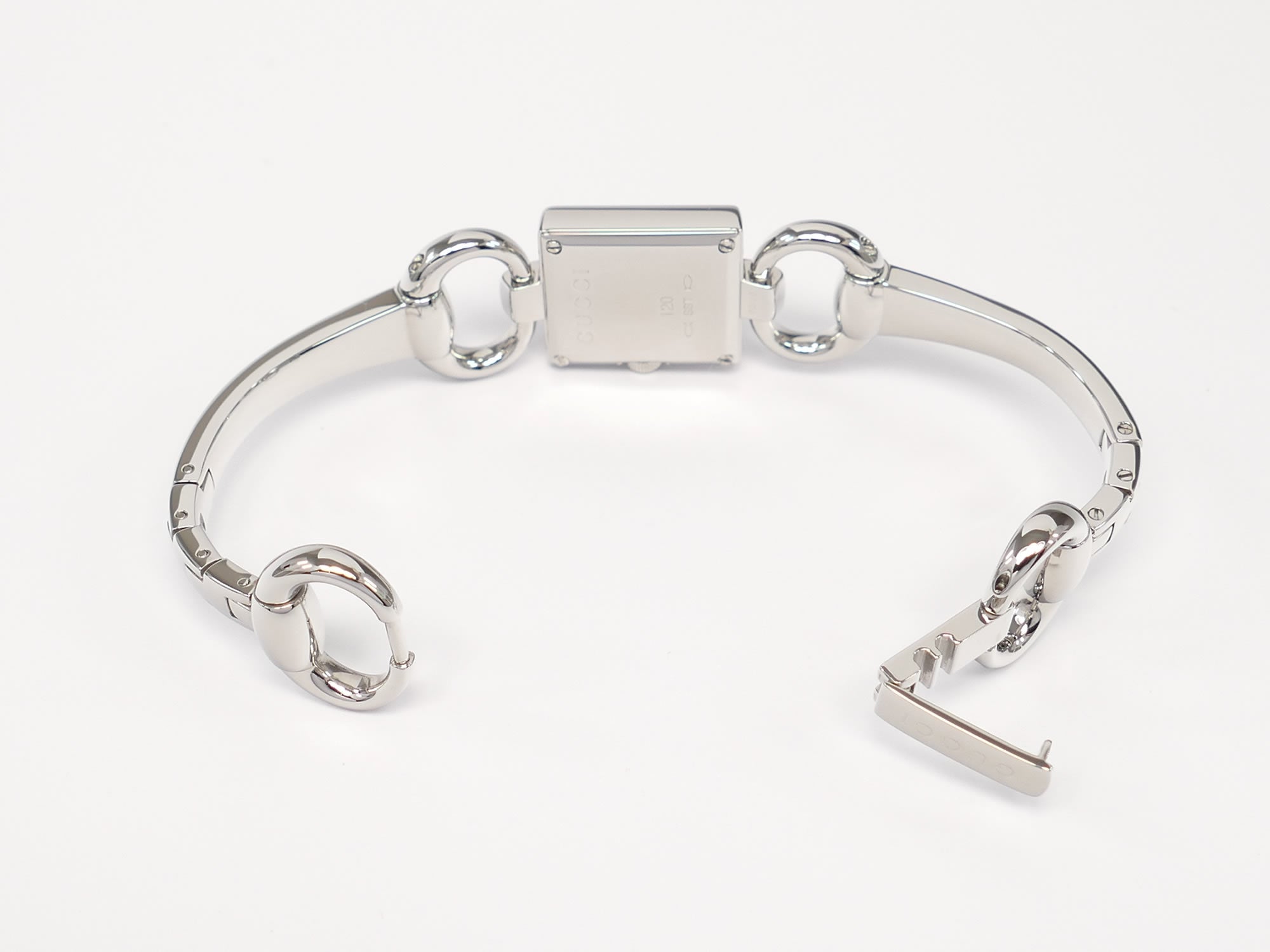 Gucci Tornabuoni 120 Stainless Steel bangle clip