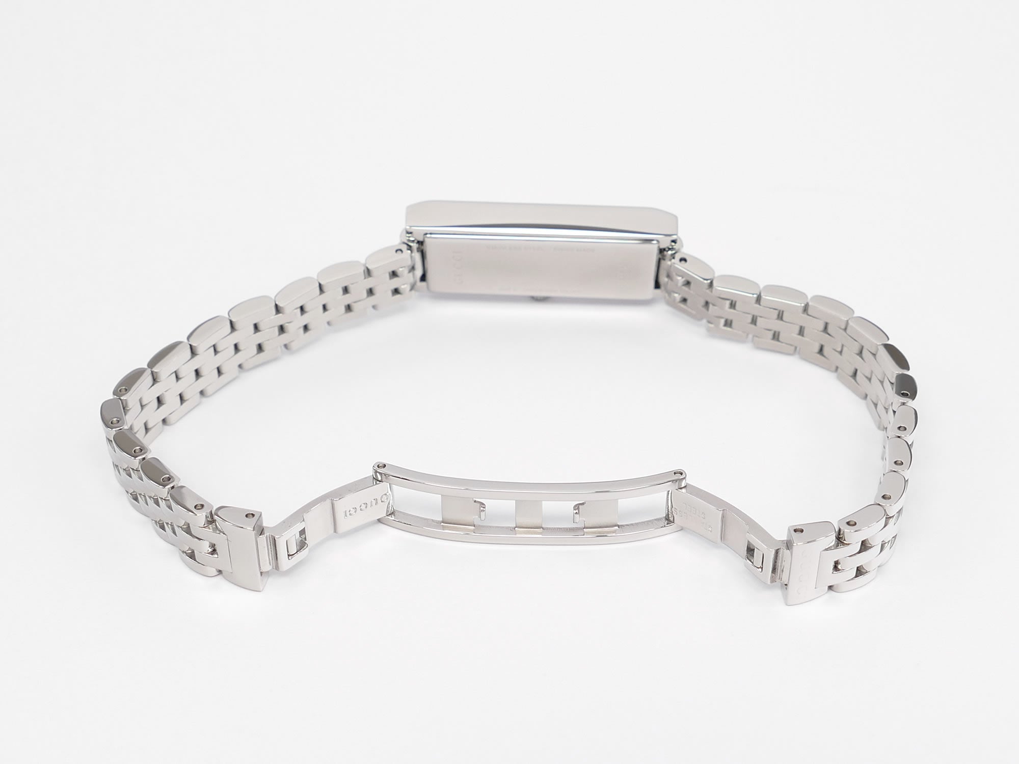 Gucci G-Frame 127.5 stainless steel bi folding clasp