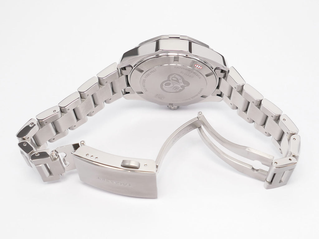 TAG Heuer Aquaracer CAY111B stainless steel folding clasp
