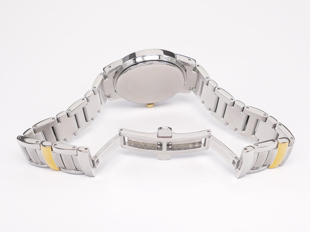 Maurice Lacroix Miros MI1016 Stainless Steel bi folding clasp