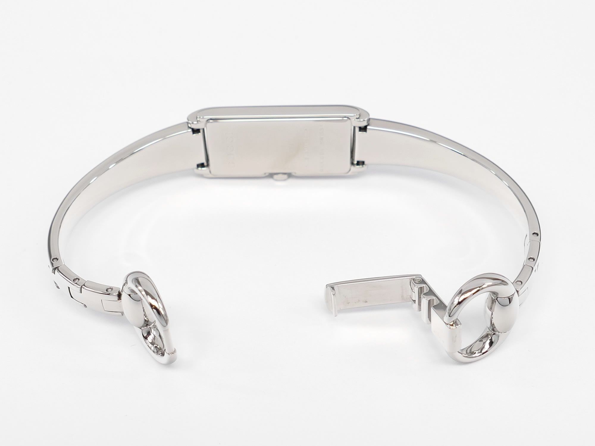 Gucci G-Line 109 stainless steel bangle clip