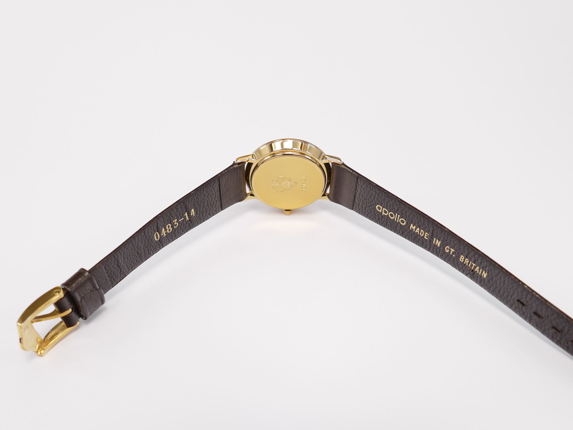 Gucci 3000L two piece brown leather strap
