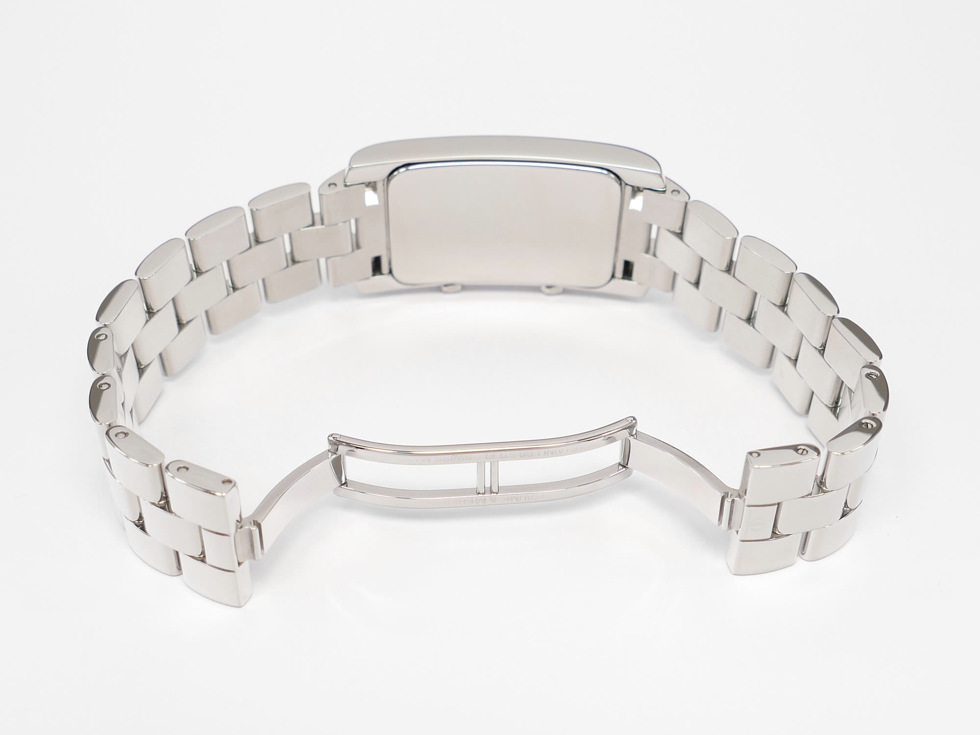 Baume & Mercier Hampton Dual Time MV045121 stainless steel bi folding clasp