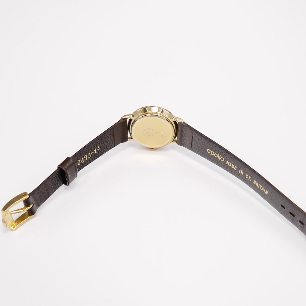 Gucci 3000L two piece brown leather strap