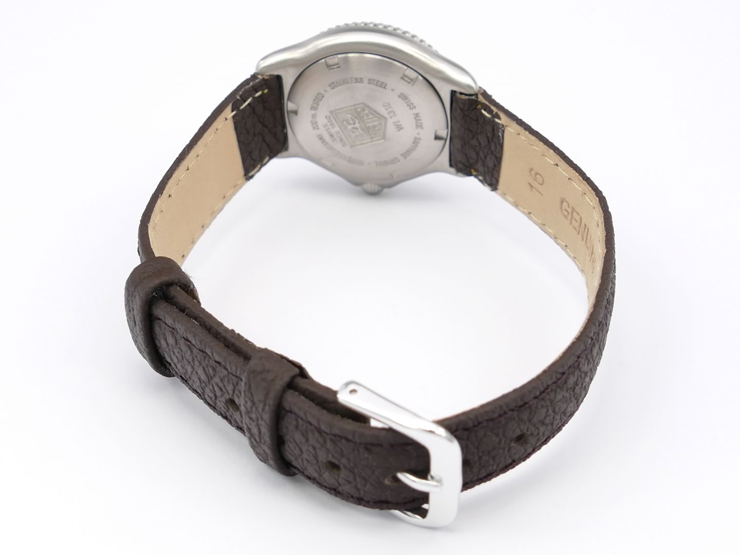 TAG Heuer SEL Silver WI1310 leather strap