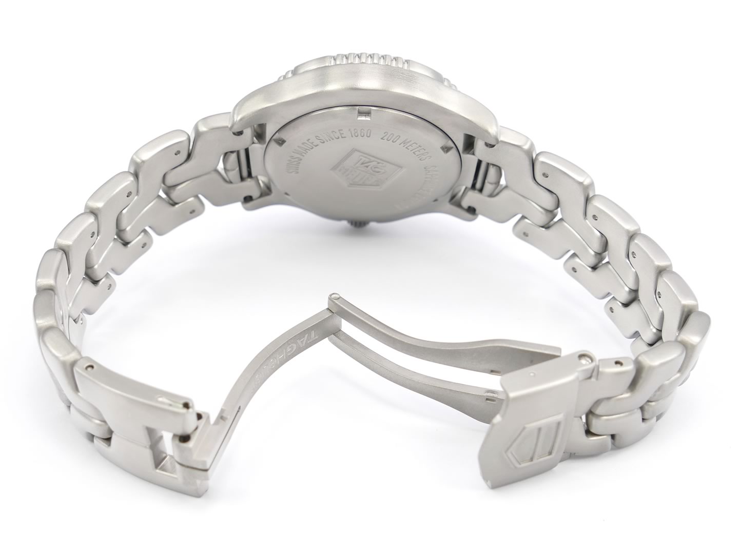 TAG Heuer Link Blue Dial WT1110.BA0550 screw down crown