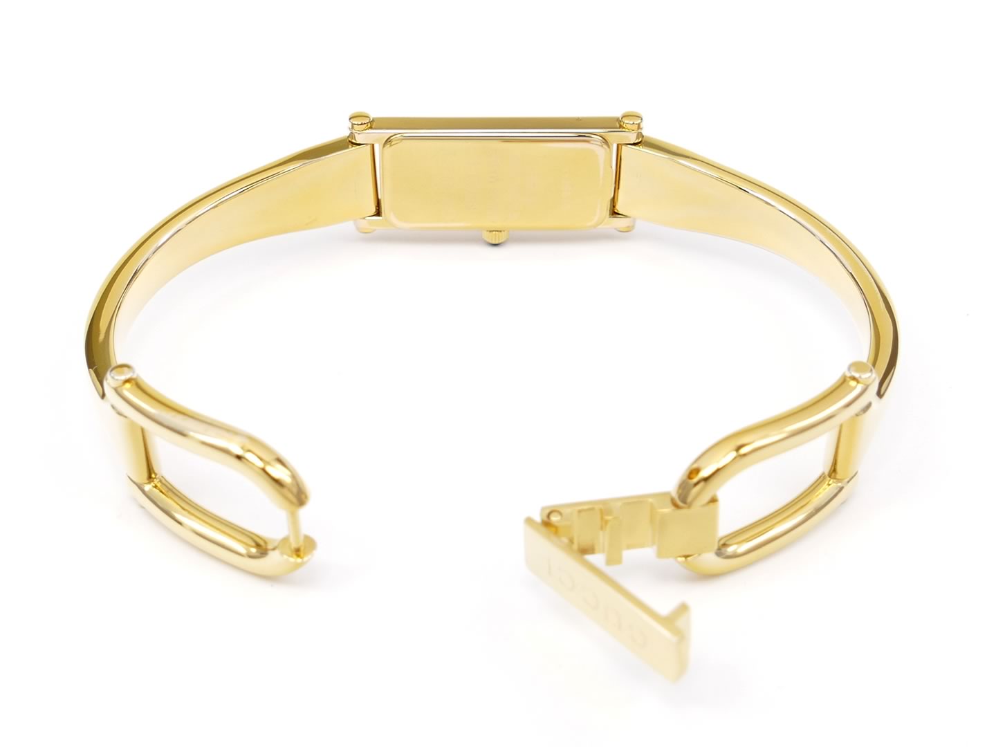 Gucci 1500 L Black Dial 18k Gold Plated jewelry clip