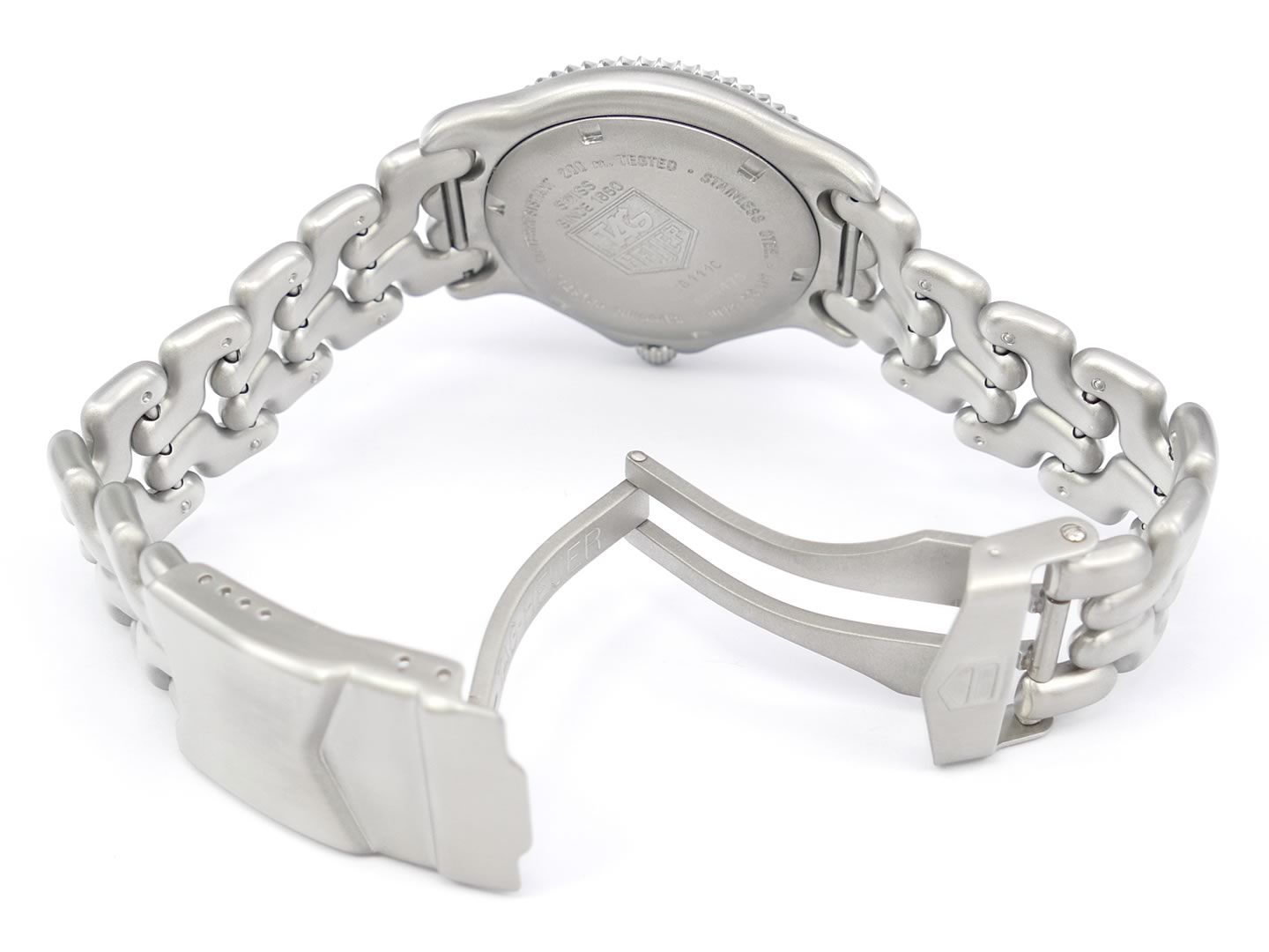 TAG Heuer SEL Red Dial WG111C folding clasp with security clasp