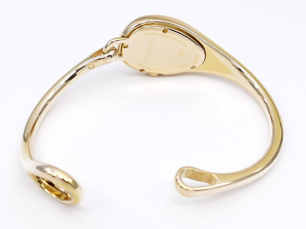 Gucci Horsebit 103 YA103537 18k gold plated bangle