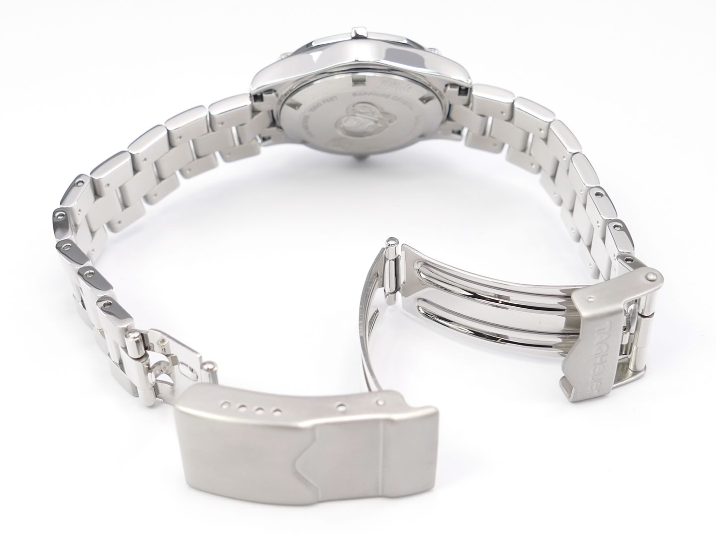 TAG Heuer Aquaracer Lady WAF1417.BA0812 double folding clasp with wet suit expansion clasp