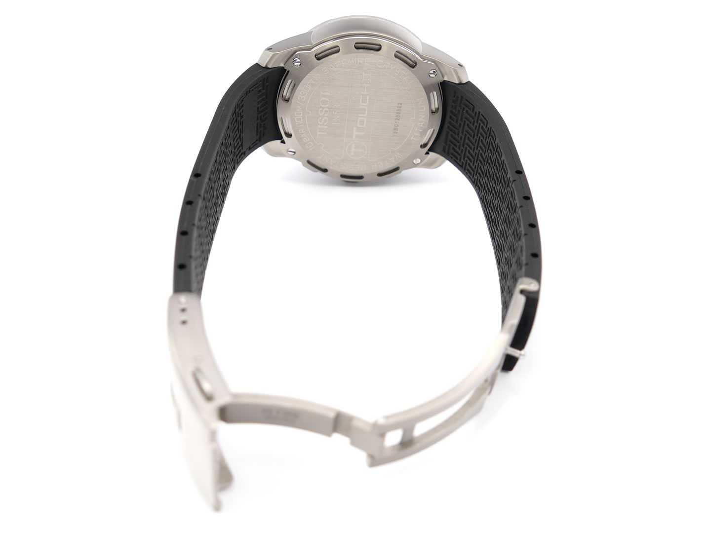 Tissot T-Touch II Black T047.420.17.051.00 new black rubber strap