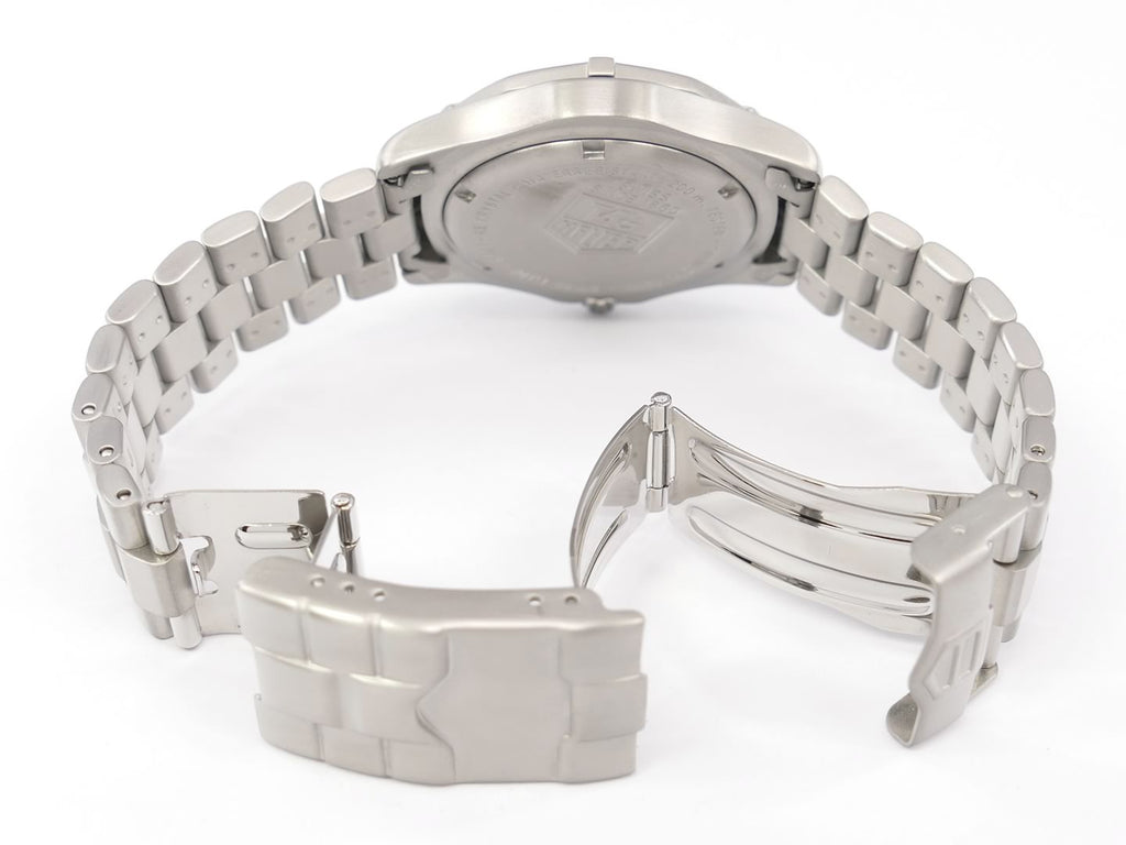 TAG Heuer 2000 Classic Black WK1110-1 folding clasp with wet suit expansion