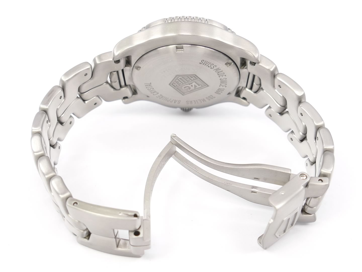 TAG Heuer Link Silver WT1112.BA0550 folding clasp with security clasp