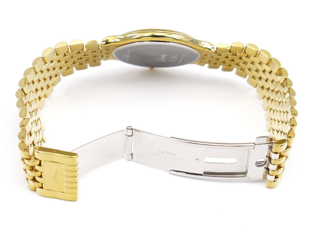 Longines Flagship White L5.631.2 slide and fold stainless steel clasp