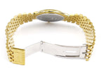 Longines Flagship White L5.631.2 slide and fold stainless steel clasp