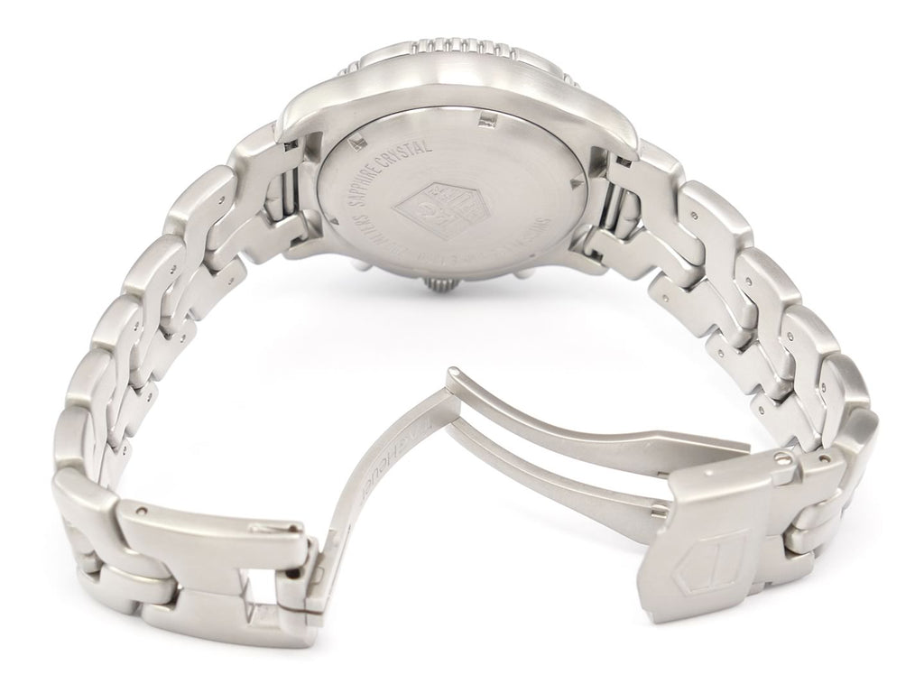 TAG Heuer Link Chronograph Blue CT1110.BA0550 screw down crown