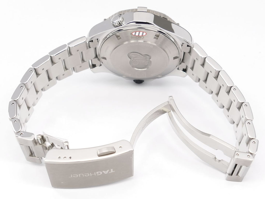 New TAG Heuer Aquaracer CAK2110.BA0833 folding clasp and wet suit expansion