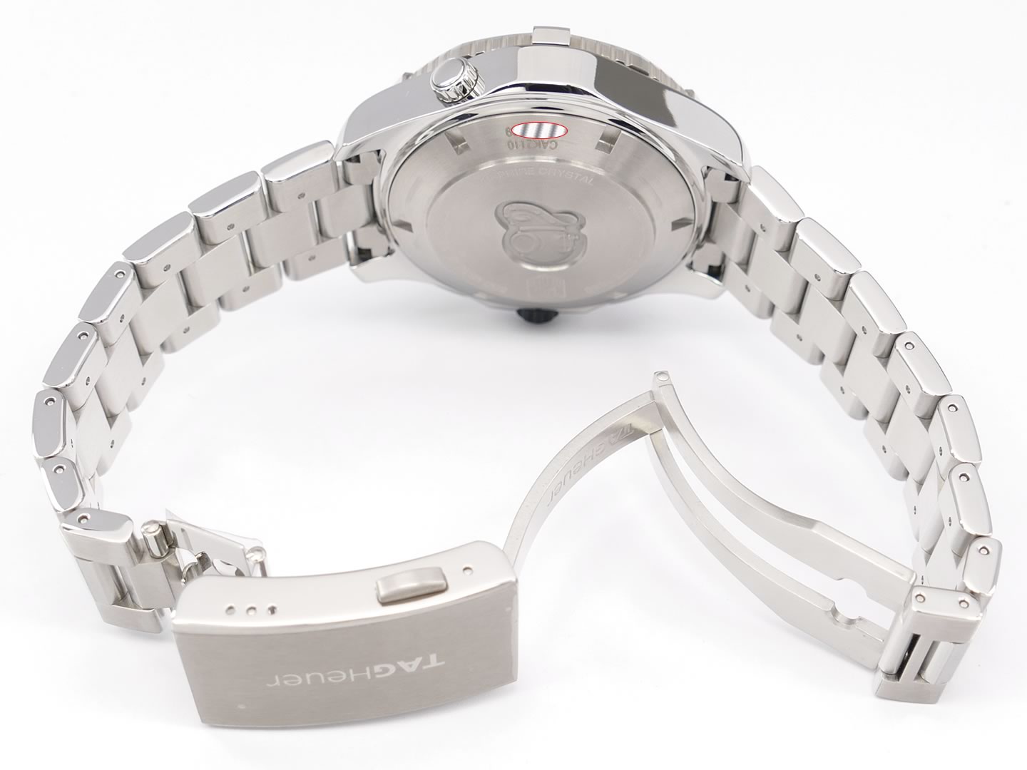 New TAG Heuer Aquaracer CAK2110.BA0833 folding clasp and wet suit expansion