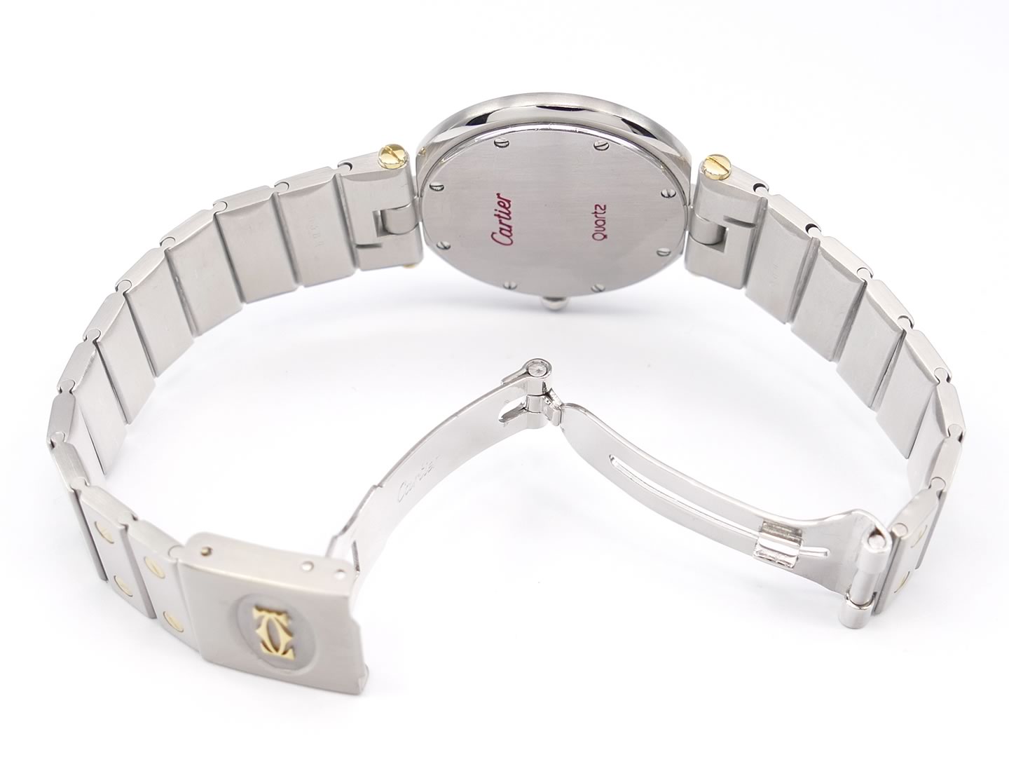 Cartier Ronde Solo White folding stainless steel clasp