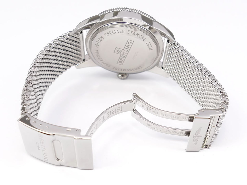 Breitling Superocean Héritage 46 folding clasp with security clasp