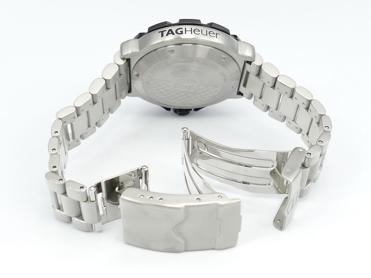 TAG Heuer Formula 1 White Dial WAH1111.BA0850 security clasp and wet suit expansion