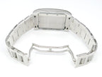 Bulgari Rettangolo White Chronograph RTC49S double folding concealed clasp