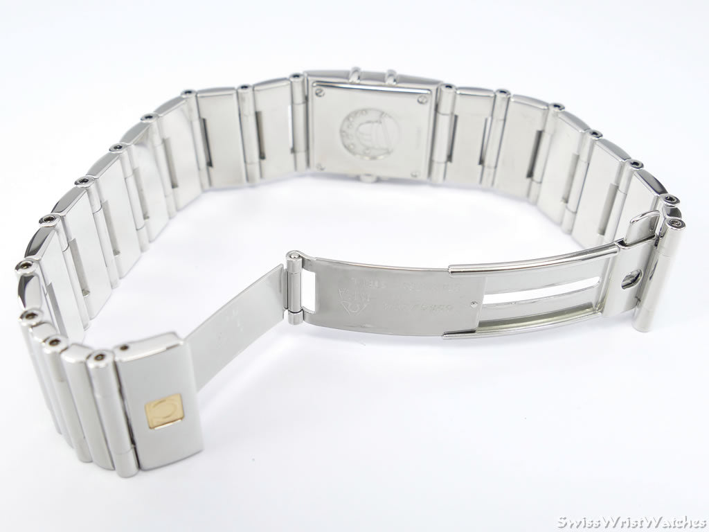 Omega Constellation Quadra White 1528.76.00 side view
