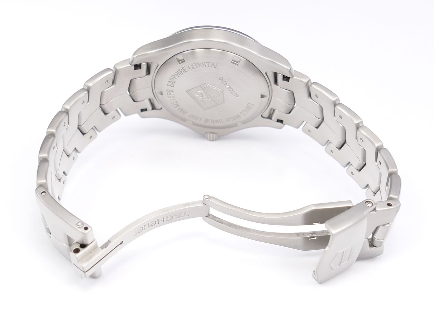 TAG Heuer Link WJF2112 Stainless Steel folding clasp with security clasp