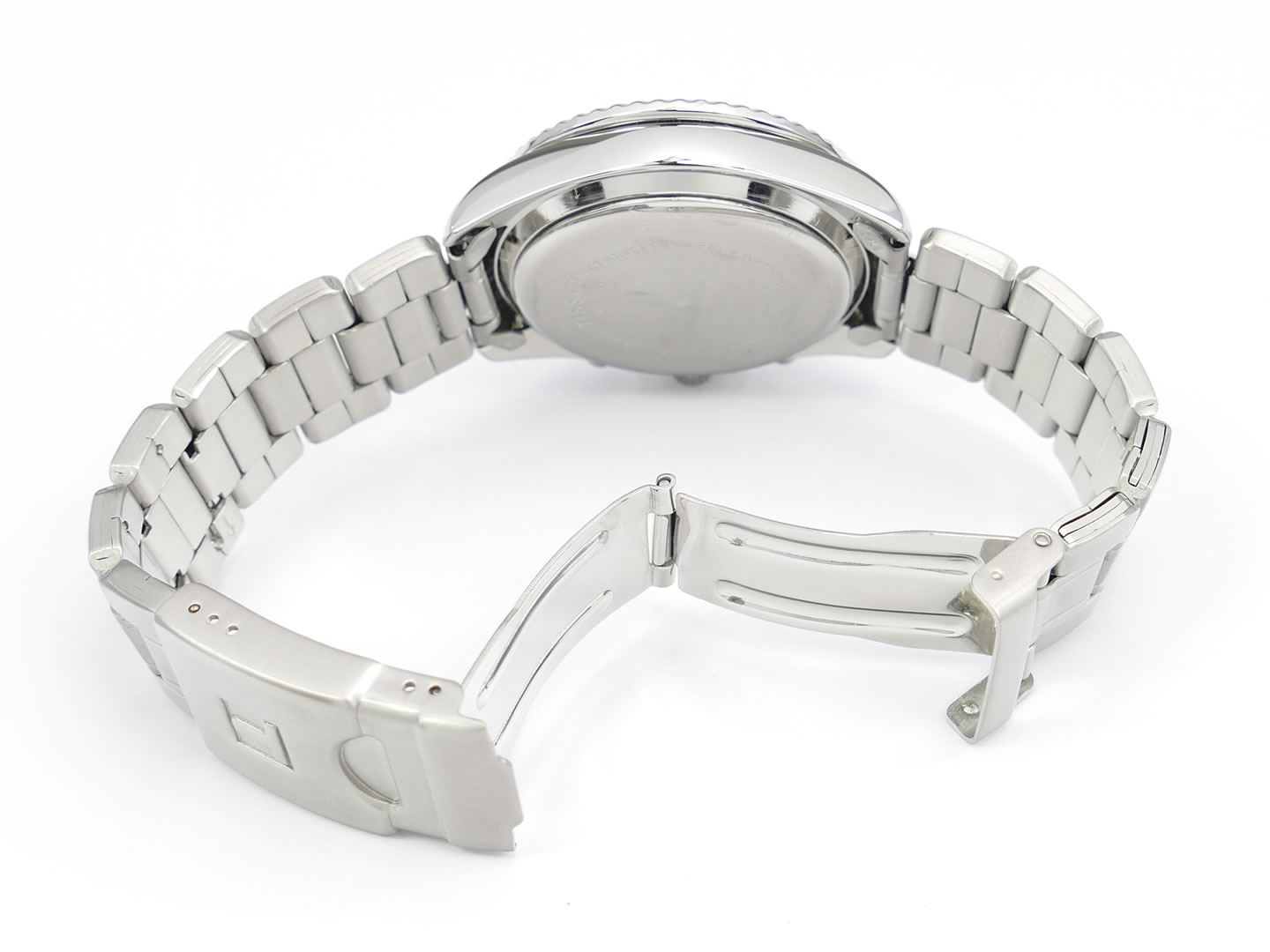 Tissot Sport Chronograph E662/762M folding clasp with security clasp