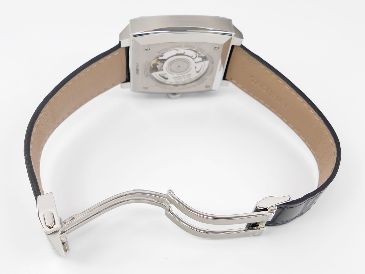 TAG Heuer Monaco Chronograph Blue CAW2111.FC6183 deployment clasp