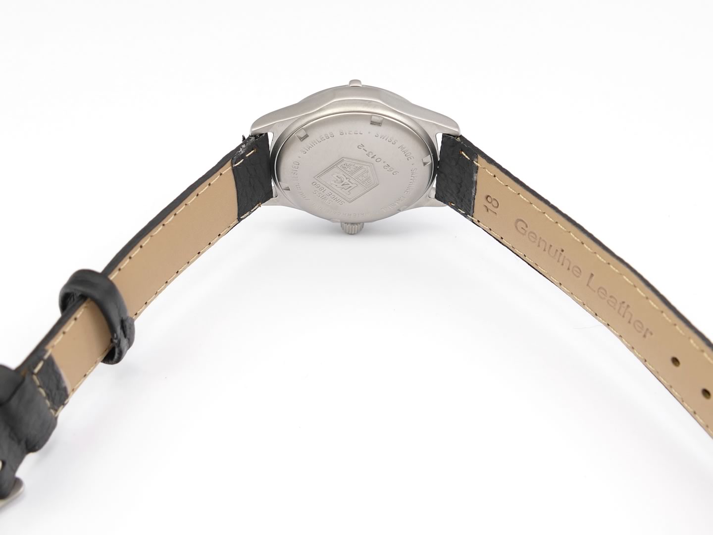 TAG Heuer 2000 Classic Black 962.013-2 genuine leather strap