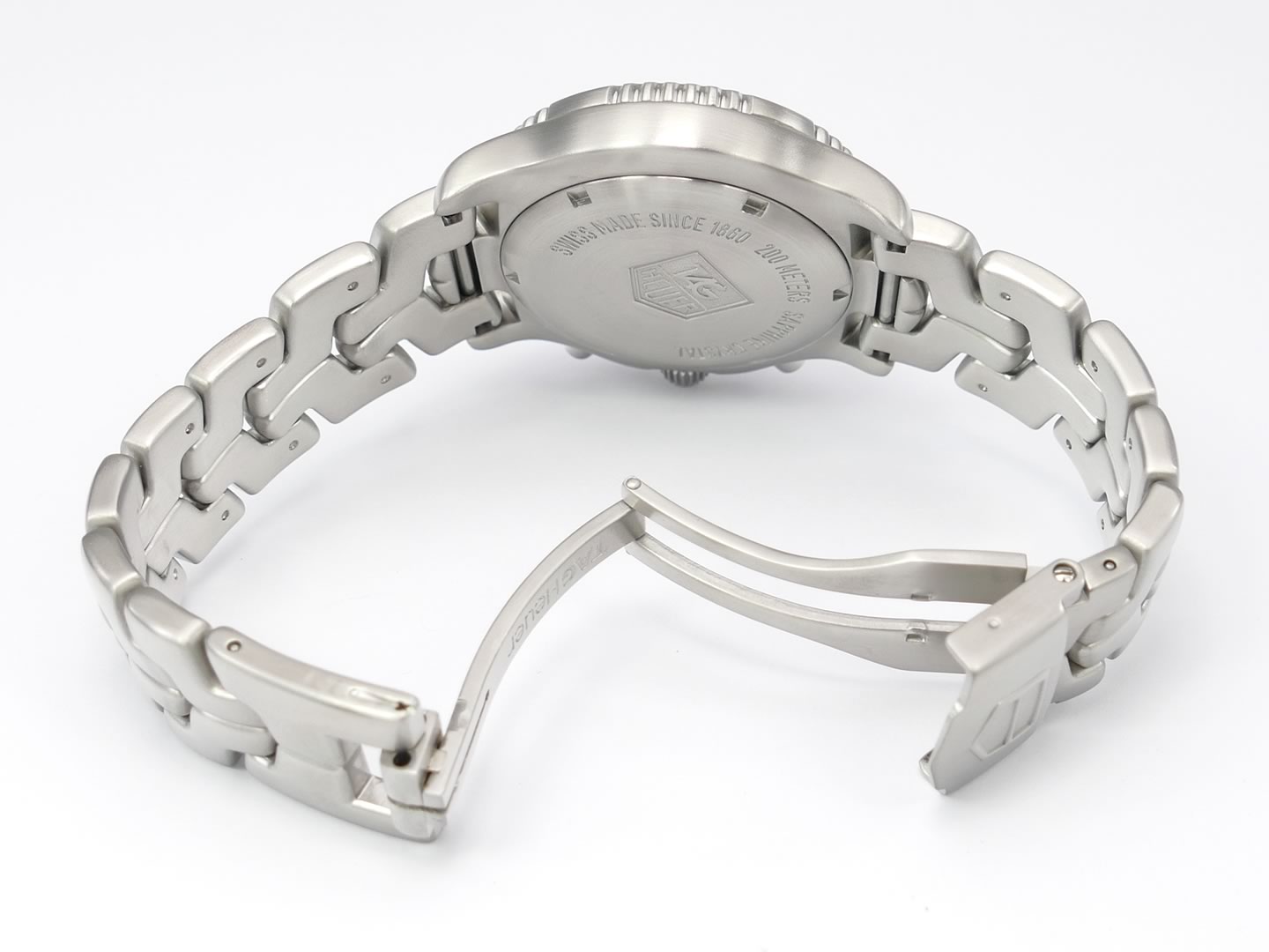 TAG Heuer Link CT1110.BA0550 folding clasp with security