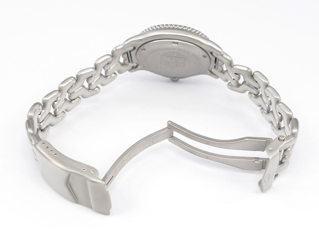 TAG Heuer SEL Grey WG1213-K0 folding clasp with security clasp