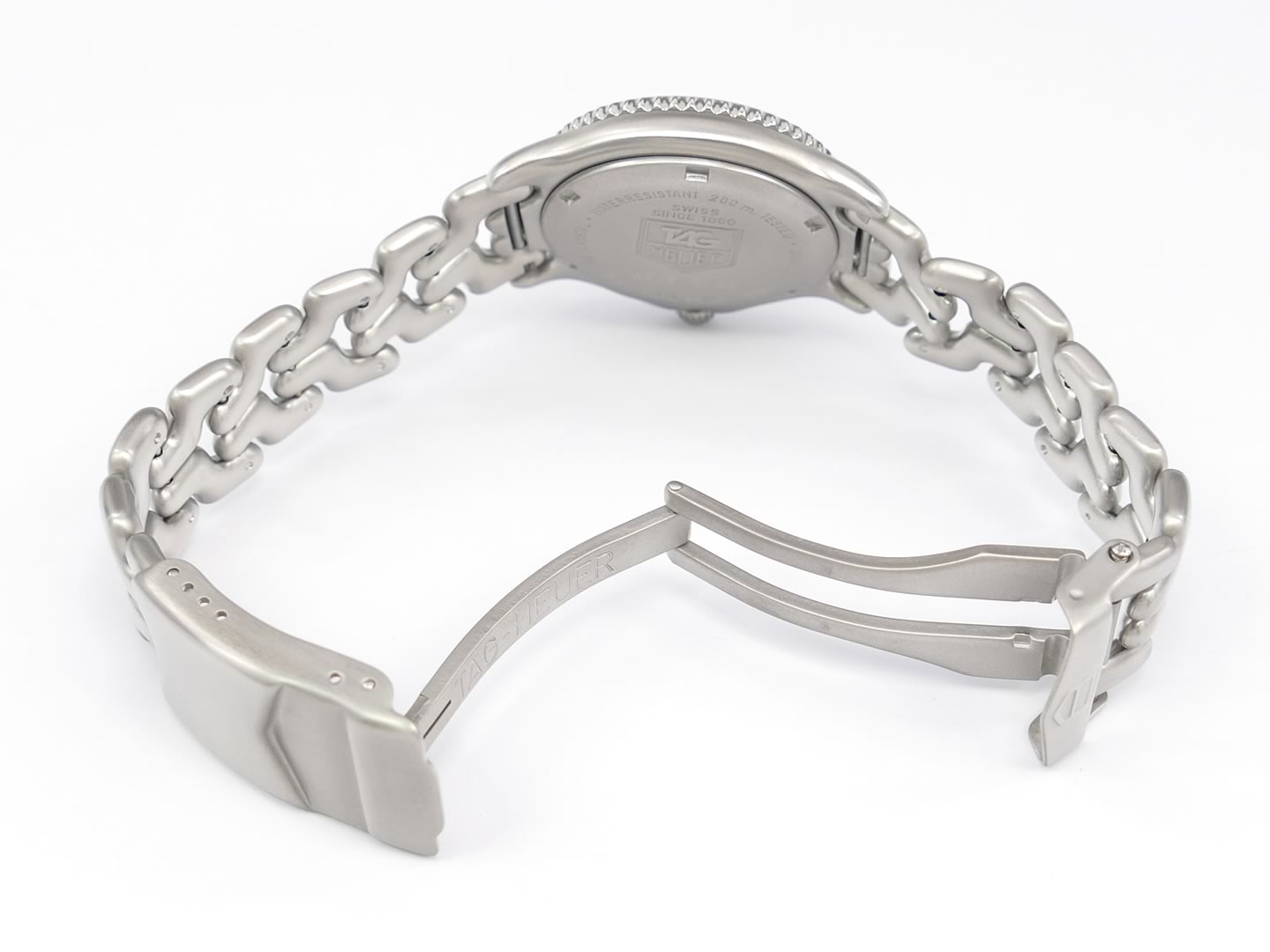 TAG Heuer SEL Grey WG1213-K0 folding clasp with security clasp