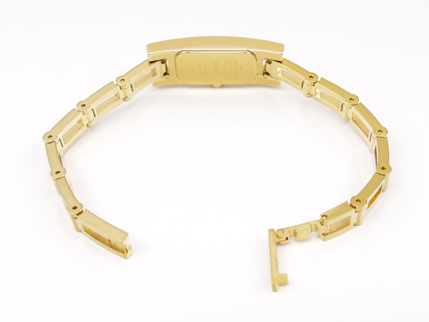 Gucci 3900L Champagne Dial 18k Gold jewelry clip