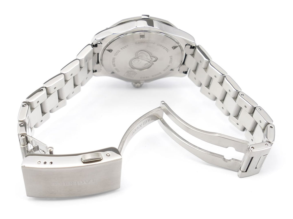 TAG Heuer Aquaracer WAP1112.BA0831 folding clasp with wet suit expansion