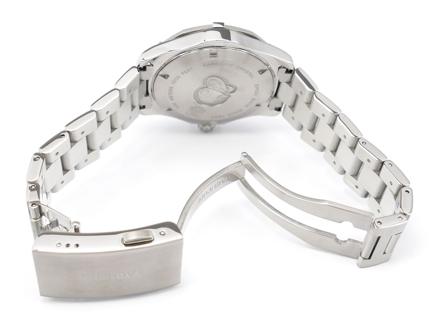 TAG Heuer Aquaracer WAP1112.BA0831 folding clasp with wet suit expansion
