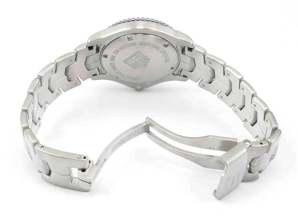 TAG Heuer Link WJ1112.BA0570 folding clasp with security clasp