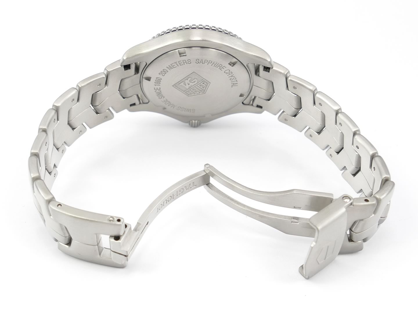 TAG Heuer Link WJ1112.BA0570 folding clasp with security clasp