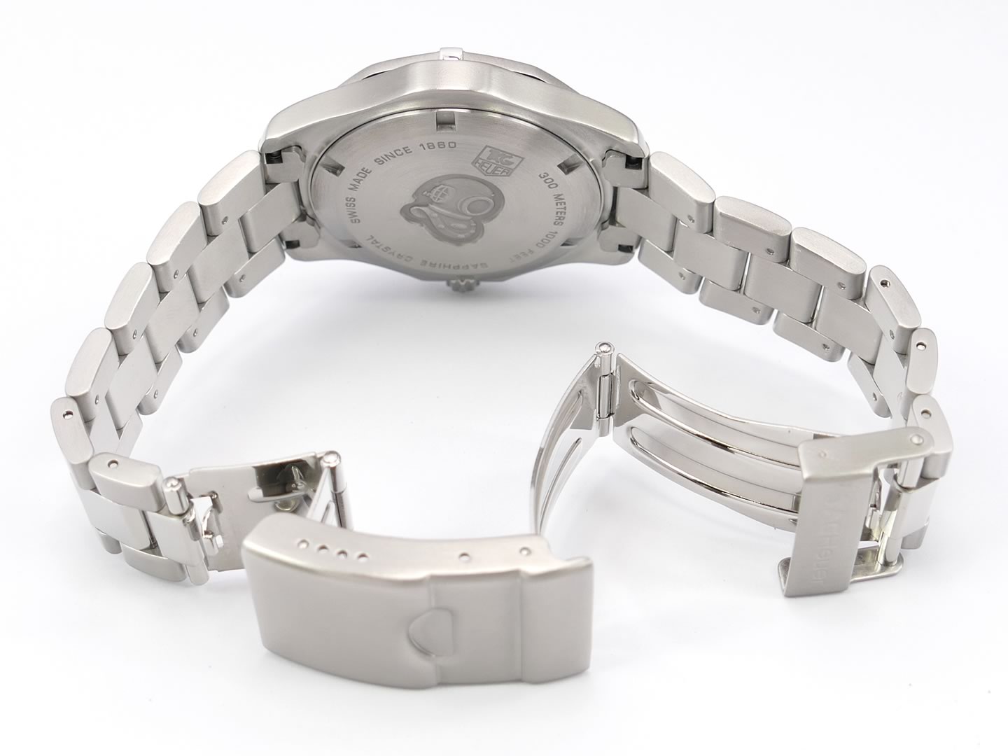 TAG Heuer Aquaracer WAF1113.BA0801 folding clasp with security and wet suit clasp