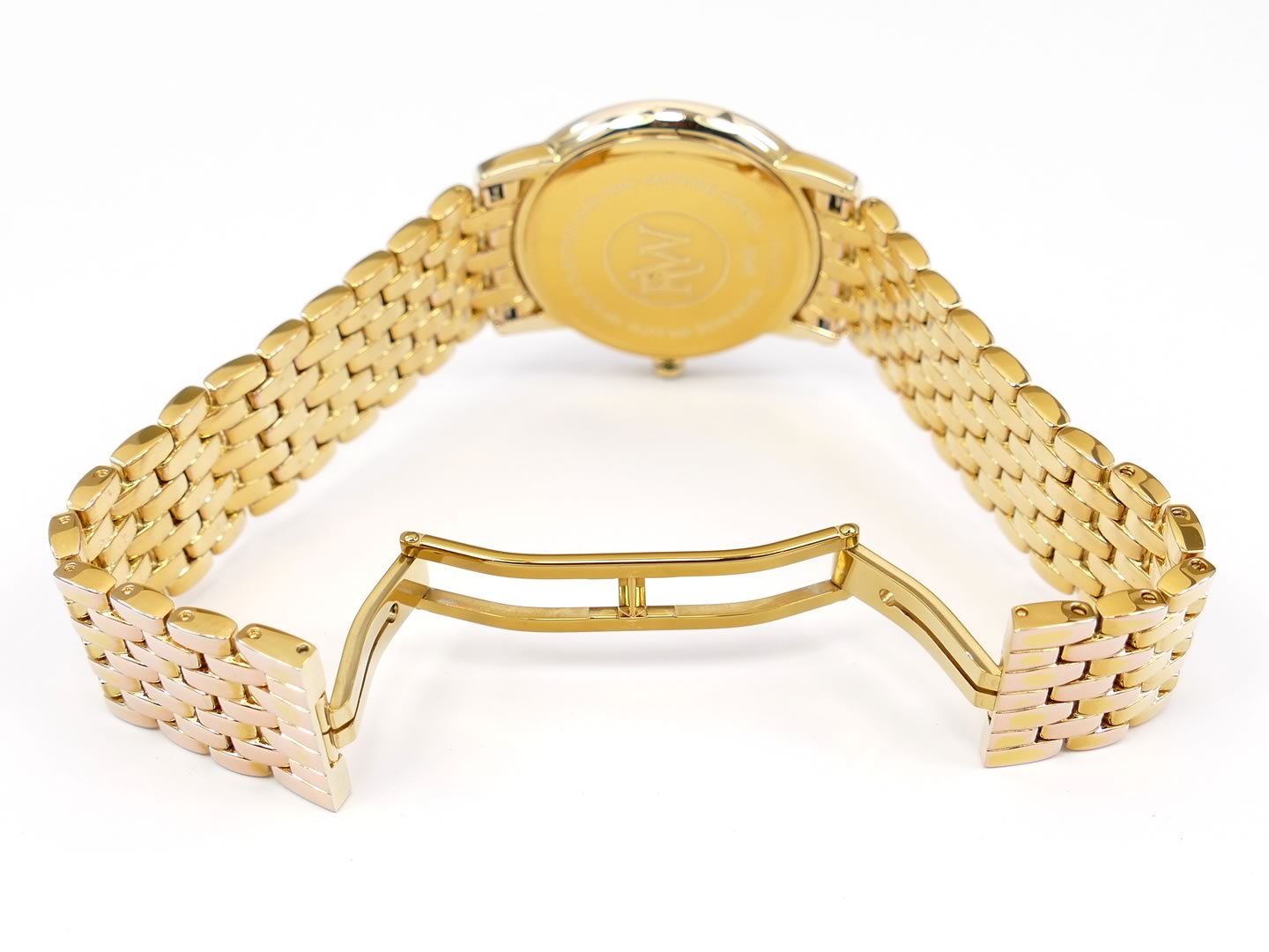 Raymond Weil Tradition 18k Gold Plated 5598 concealed clasp