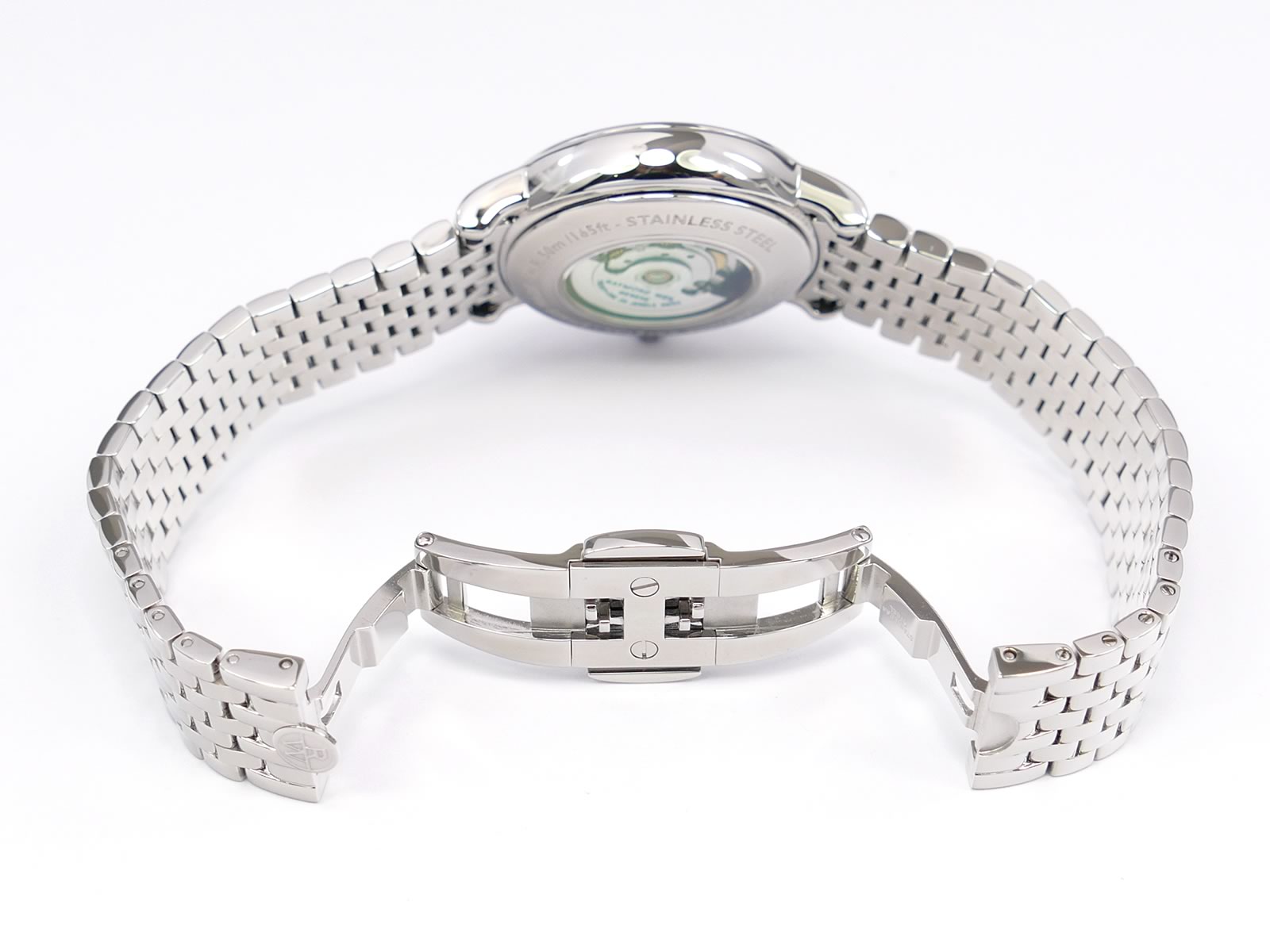Raymond Weil Maestro 2627-ST-00994 folding clasp with press button release