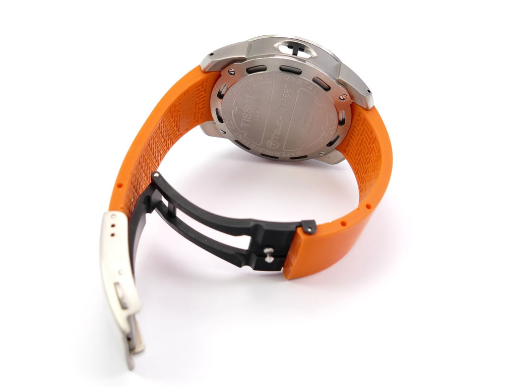 Tissot T-Touch Expert orange silicone strap T047.420.47.207.01