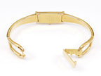 Gucci 1500L 18k Gold Plated Standard 16.5cm Bangle