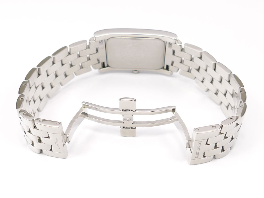 Longines DolceVita White L5.655.4 stainless steel bi folding clasp