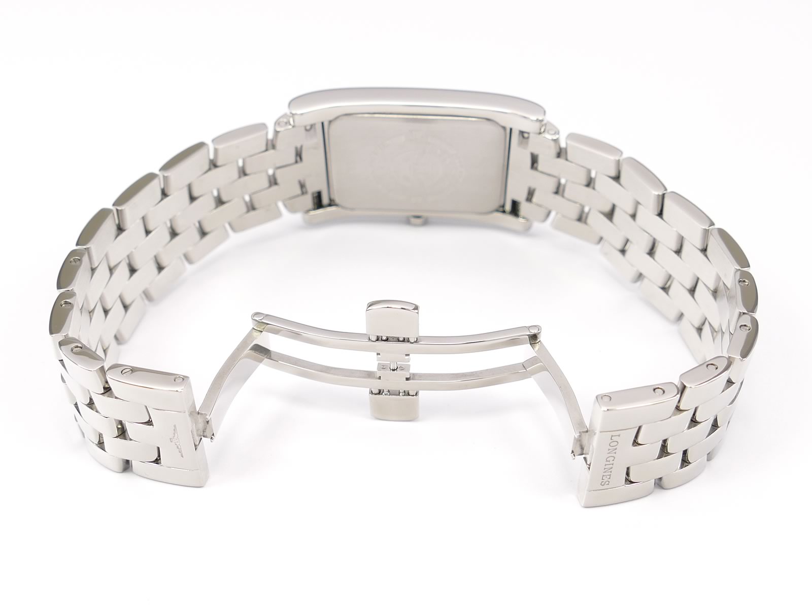 Longines DolceVita White L5.655.4 stainless steel bi folding clasp