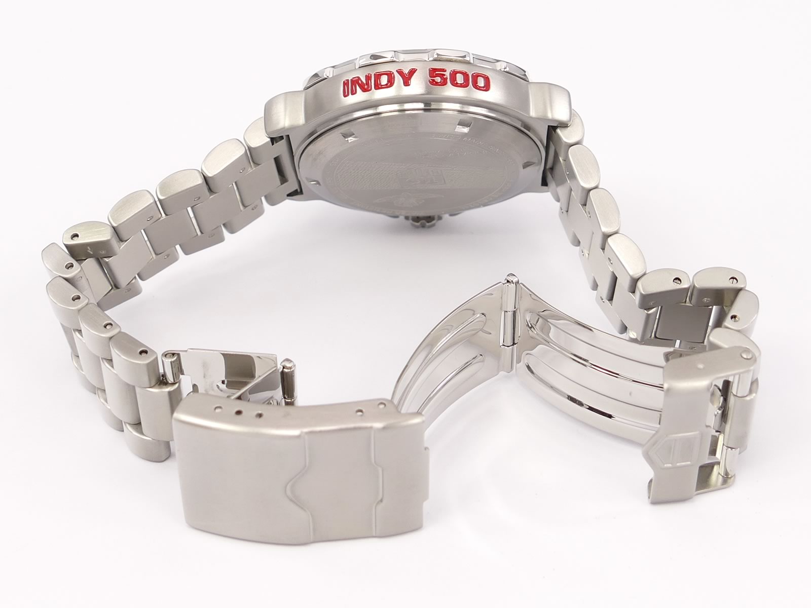 TAG Heuer Indy 500 Chronograph CAH101A.BA0854 folding clasp with wet suit expansion